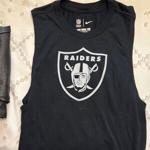 Nike Black Raiders Logo Sleeveless Shirt